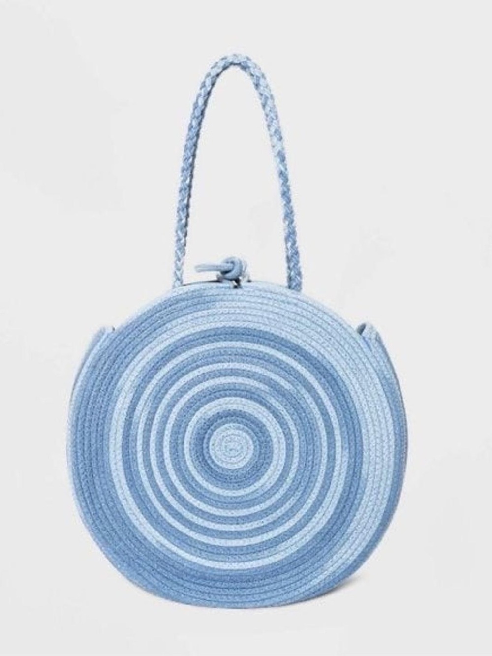 Universal Thread Circle Rope Tote Handbag Blue